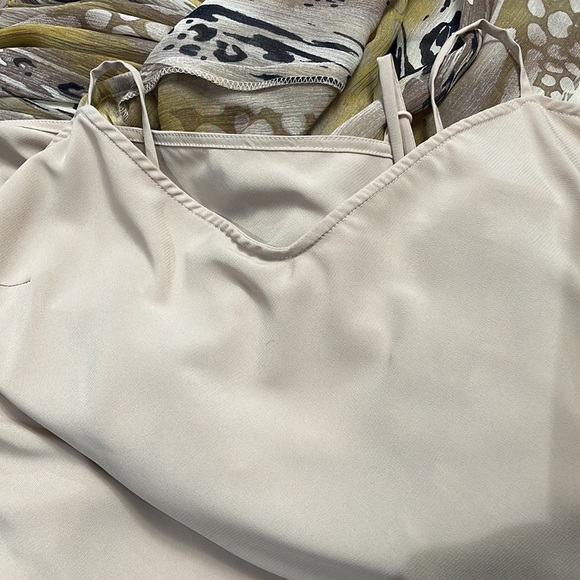 Due Per Due Sheer Silk Blouse with Camisole, SZ 16 - Picture 9 of 10